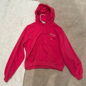 NWOT Hollister Hot Pink Light Pullover Hoodie